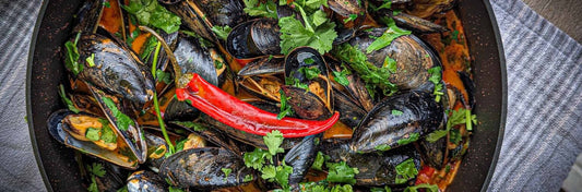 Curried mussels